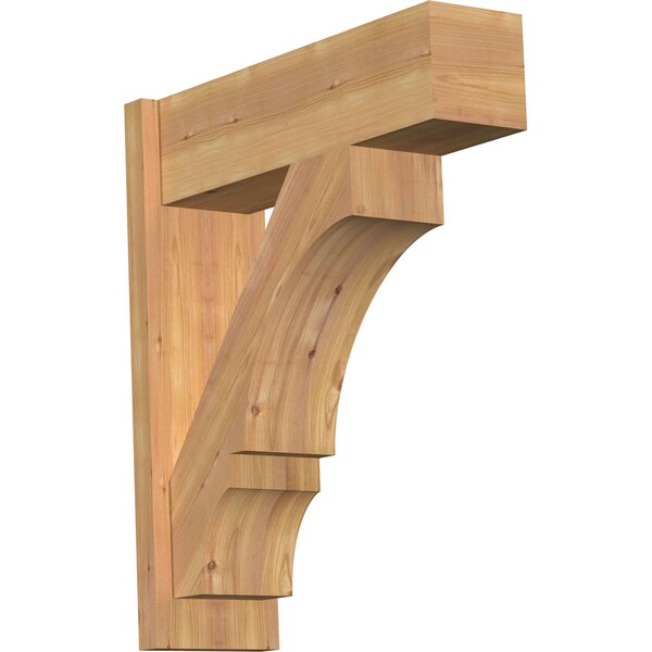Ekena Millwork Balboa Block Smooth Outlooker, Western Red Cedar, 7 1/2"W x 24"D x 28"H OUT08X24X28BOA05SWR - main